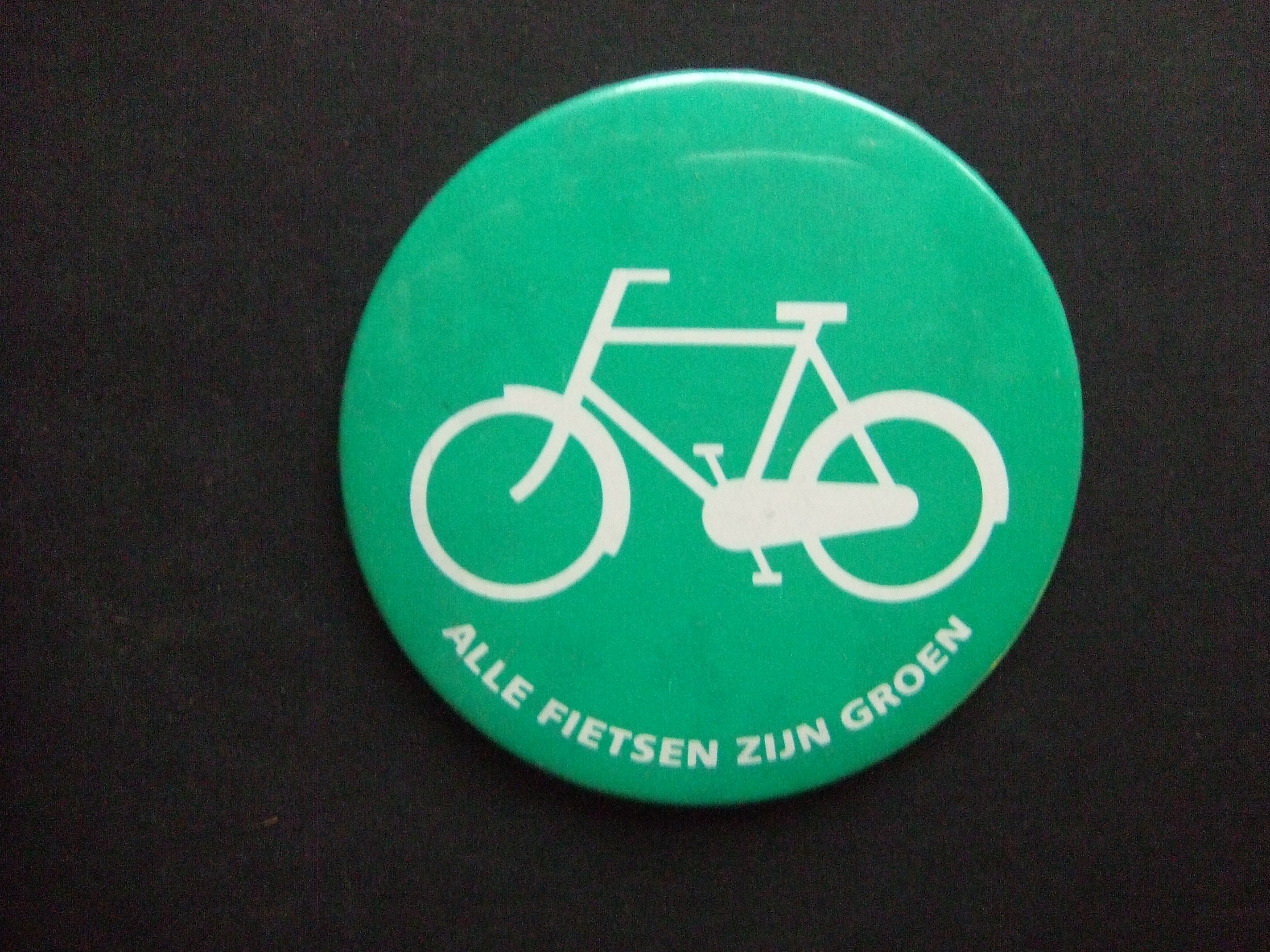Groene fietsenplan alles is groen groot model